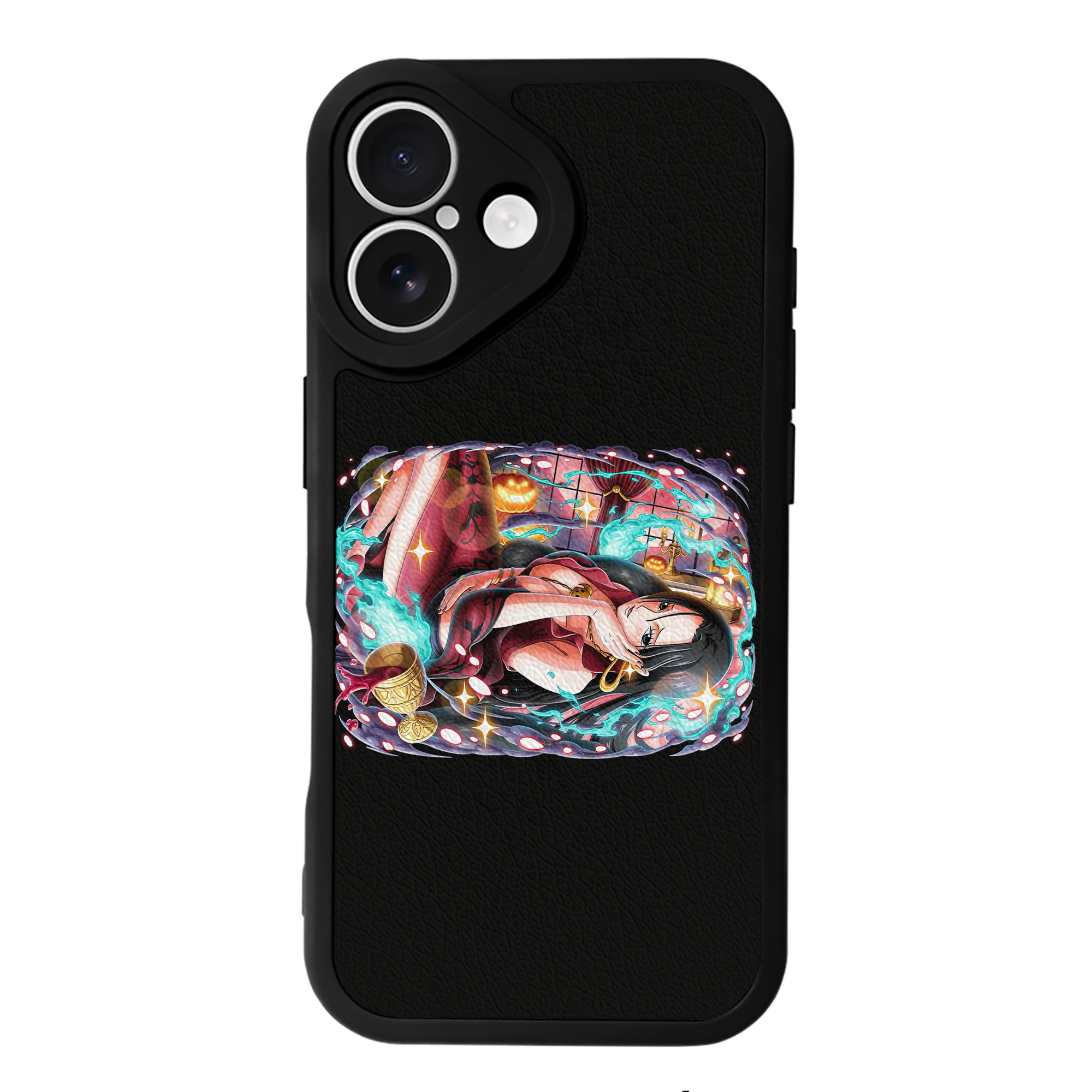 （画像用） ワンピース ボア・ハンコック ONE PIECE Boa·Hancock 【iPhone 16シリーズ対応】シリコンスマホケース（レザー調） 材質：シリコン